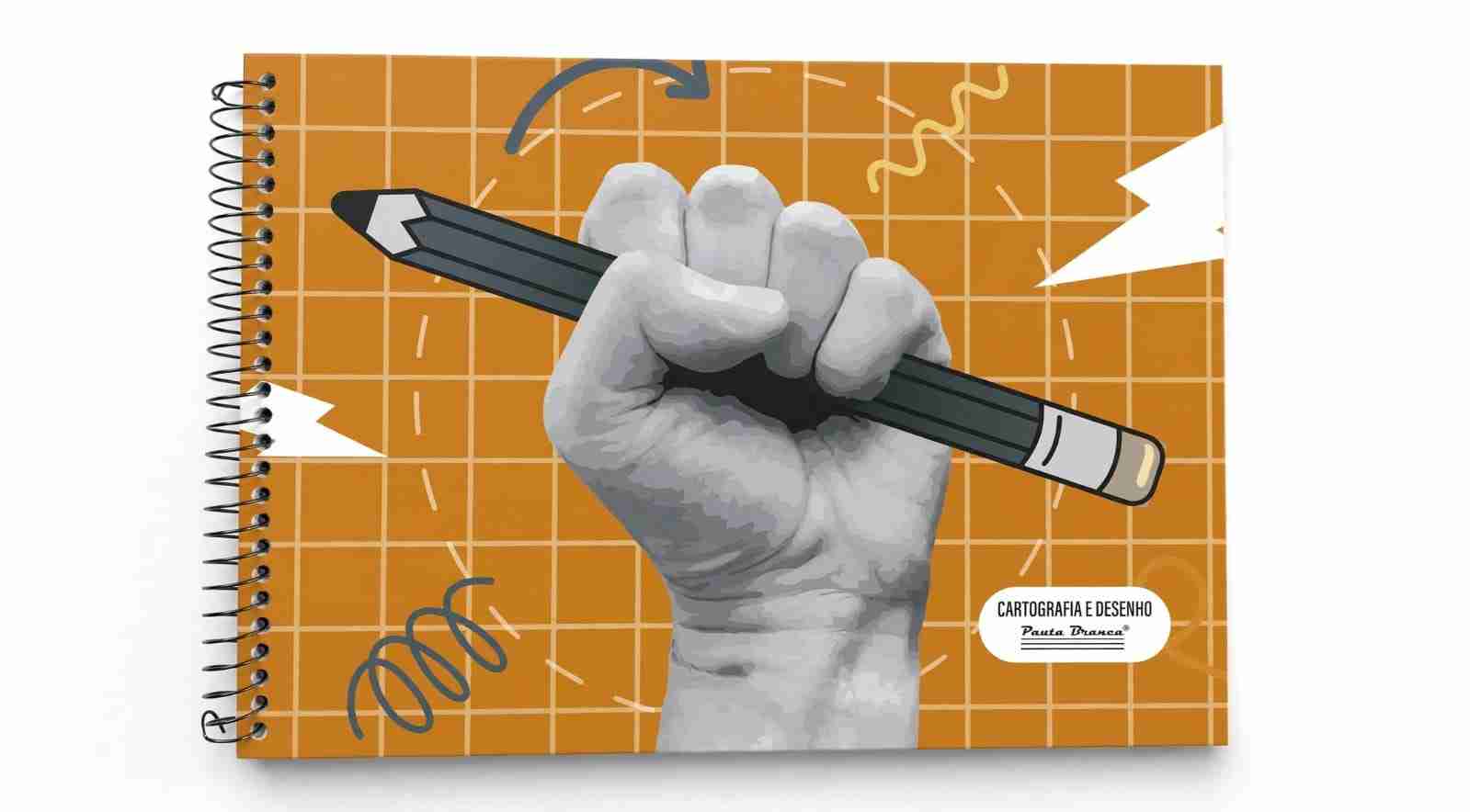 CADERNO CARTOGRAFIA PAUTA BRANCA